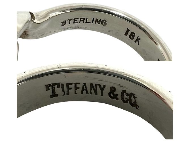Tiffany & Co. Vintage Hook and Eye Ring Silber Golden - Ansicht 3