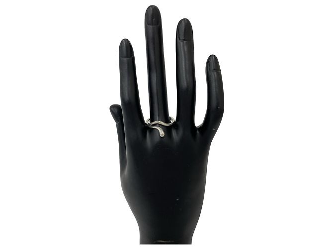 Tiffany & Co Tiffany Vintage Teardrop Band Ring Silber - Ansicht 2
