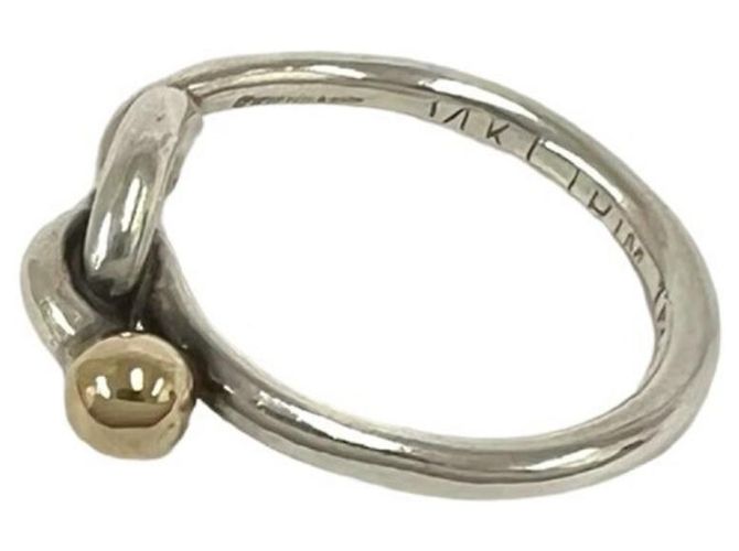 Anel Tiffany & Co. Vintage Love Knot Prata Dourado - vista 4