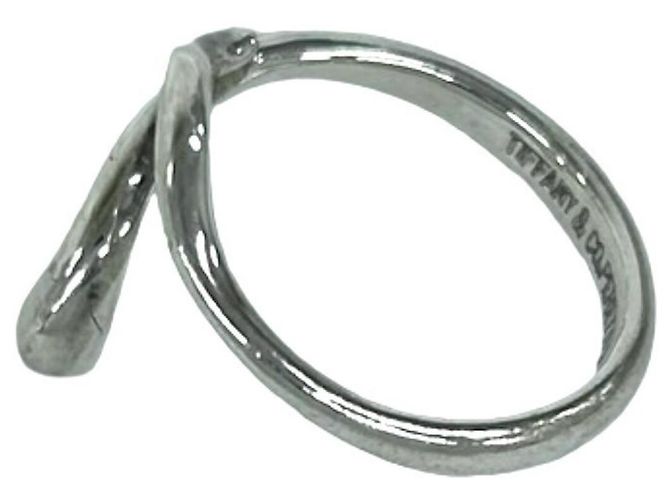 Tiffany & Co Tiffany Vintage Teardrop Band Ring Silber - Ansicht 4
