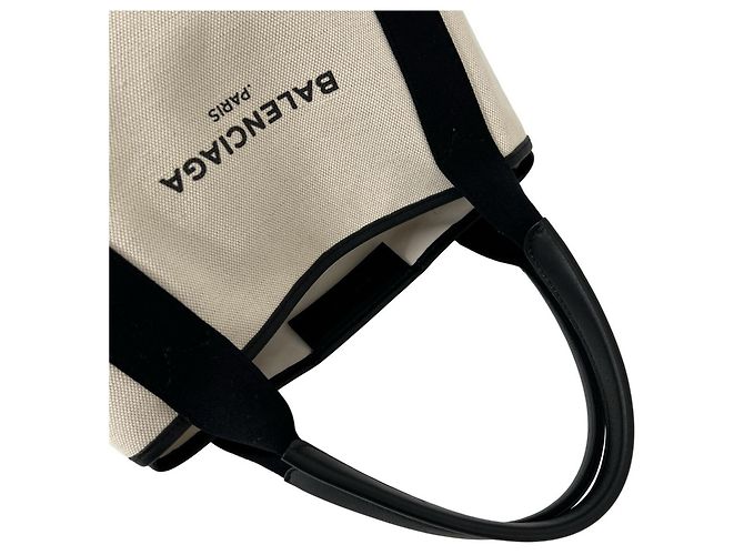 Everyday Borsa Cabas Mini Balenciaga Navy Nero Crudo - vista 4