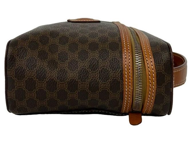 Céline CELINE Vintage Macadam Blazon Pattern Handtasche Braun - Ansicht 5
