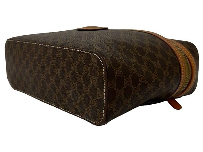 Céline CELINE Vintage Macadam Blazon Pattern Handtasche Braun - Ansicht 8