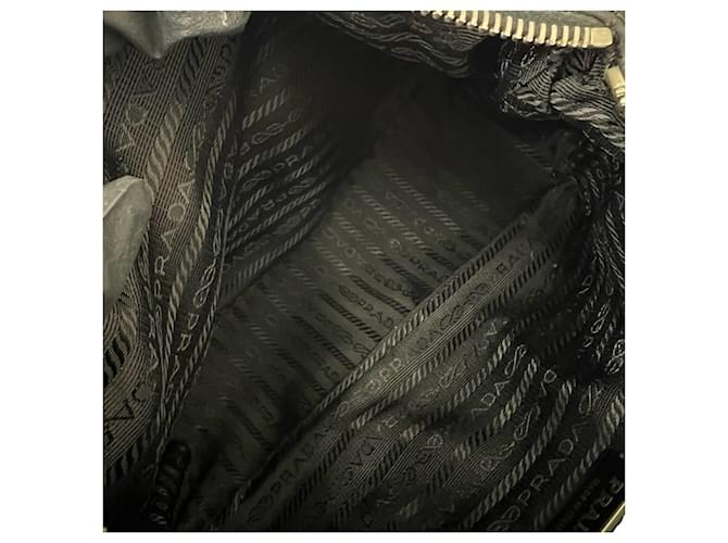 Borsa Prada con logo Triangle Nero - vista 10