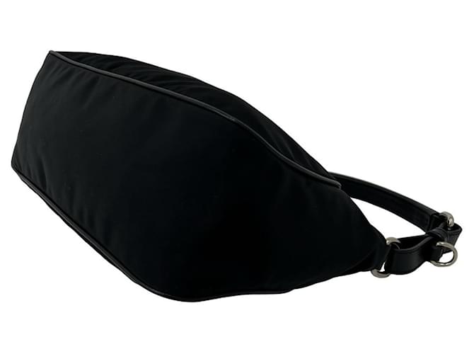 Borsa Prada con logo Triangle Nero - vista 8