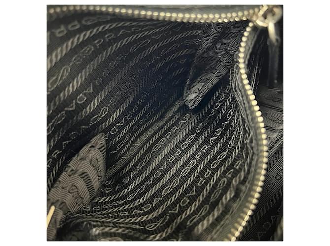 Borsa Prada con logo Triangle Nero - vista 9