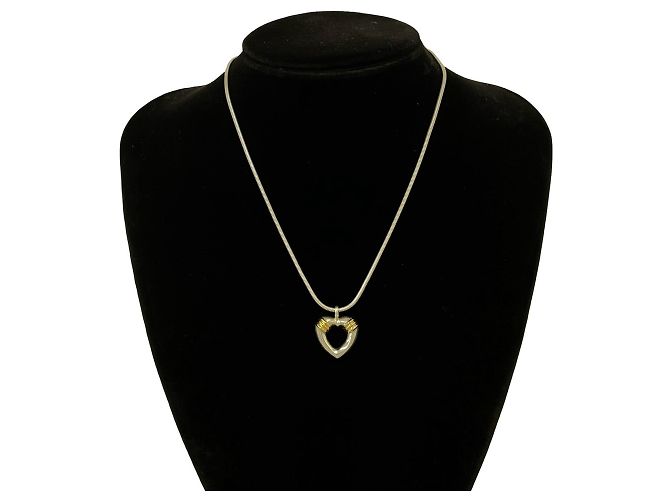 Tiffany & Co Collana Tiffany Heart Snake Chain Argento D'oro - vista 2