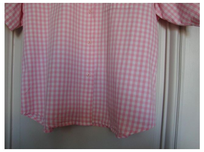 Autre Marque Camicia vichy rosa e bianca Mary Kimberley Bianco - vista 4
