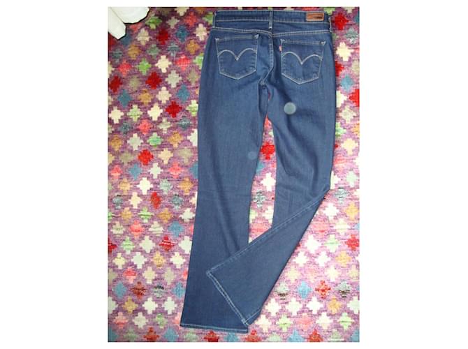 Vaqueros Levi's Demi Curve Bootcut Skinny Azul - vista 2