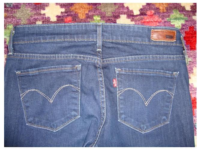 Vaqueros Levi's Demi Curve Bootcut Skinny Azul - vista 3