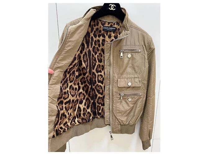 Dolce & Gabbana Bomberjacke Beige IT 40 Gebraucht - Ansicht 3