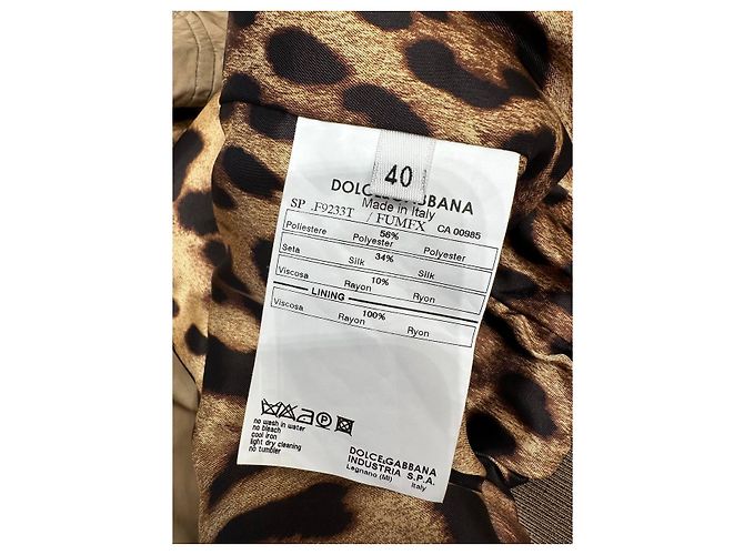 Dolce & Gabbana Bomberjacke Beige IT 40 Gebraucht - Ansicht 5