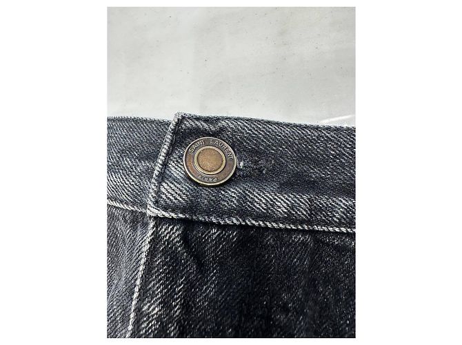 Autre Marque Saint Laurent Paris schwarzer Paillettenrock - Größe 29 Gebraucht - Ansicht 5