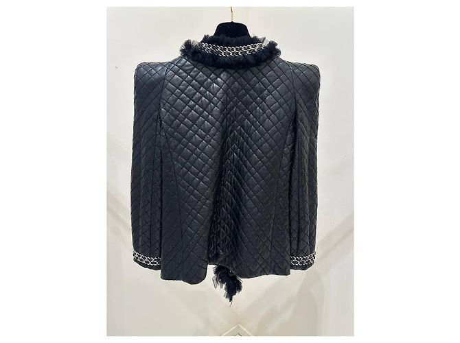 Balmain Paris Steppjacke aus Lammleder - Größe 40 gebraucht - Ansicht 5