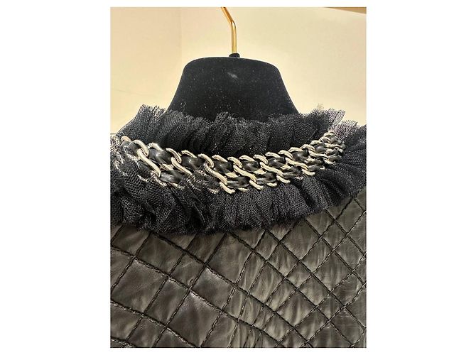 Balmain Paris Steppjacke aus Lammleder - Größe 40 gebraucht - Ansicht 6