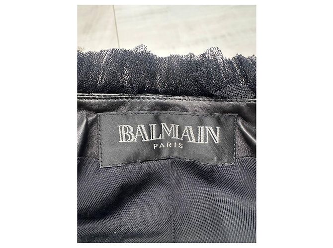 Balmain Paris Steppjacke aus Lammleder - Größe 40 gebraucht - Ansicht 8