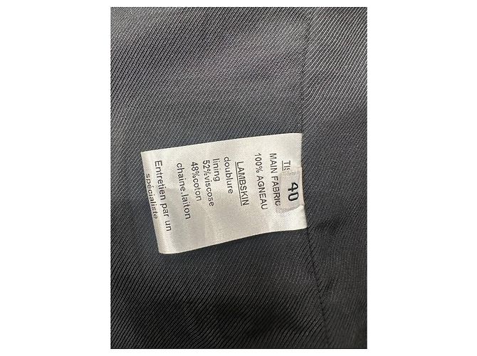Balmain Paris Steppjacke aus Lammleder - Größe 40 gebraucht - Ansicht 9