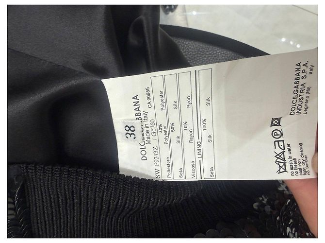 Dolce & Gabbana Black Sequin Bomber Jacket Sz.38 Pre-owned - view 7