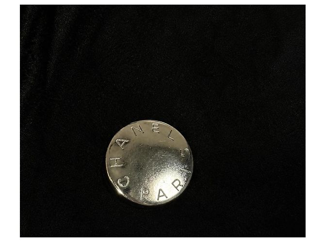 Chanel 06A Runway Bomber Biker Jacke Samt Schwarz Silber Metallisch Silber Hardware - Ansicht 7
