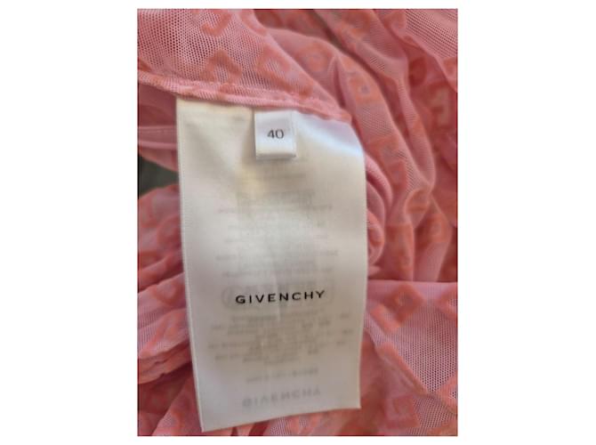 Givenchy langes rosa Strickkleid mit Monogramm Pink - Ansicht 6