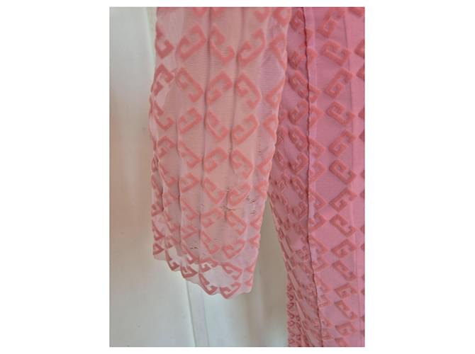 Givenchy langes rosa Strickkleid mit Monogramm Pink - Ansicht 8
