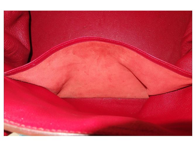 Borsa Hermès Birkin 40 Rossa in Pelle Fjord Rosso - vista 16