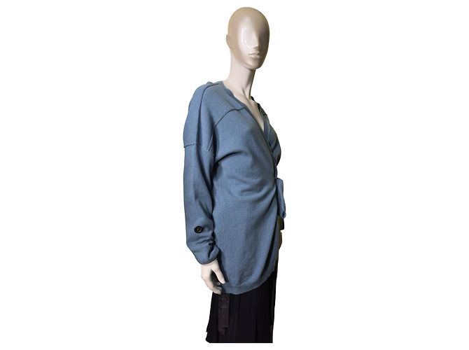 Malo Kaschmir-Wickelcardigan Blau Hellblau - Ansicht 2