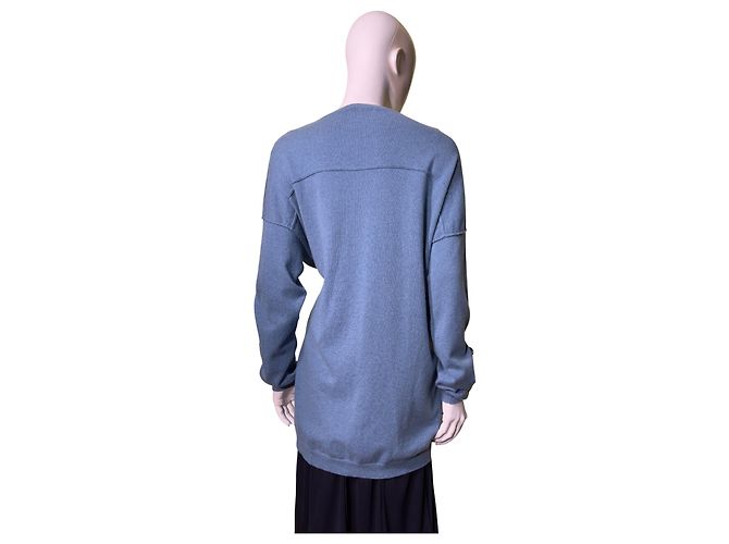 Malo Kaschmir-Wickelcardigan Blau Hellblau - Ansicht 3