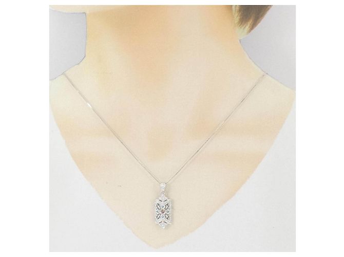 Autre Marque Collana di diamanti Au750 Argento - vista 6