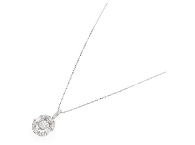 Autre Marque Collana di diamanti Pt900/Pt850 Argento - vista 2