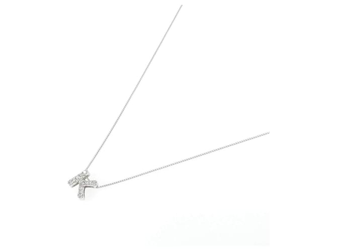 Autre Marque Collana Au750 Initial K Diamond Argento - vista 2