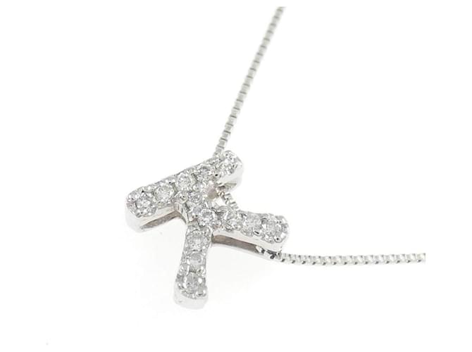 Autre Marque Collana Au750 Initial K Diamond Argento - vista 3