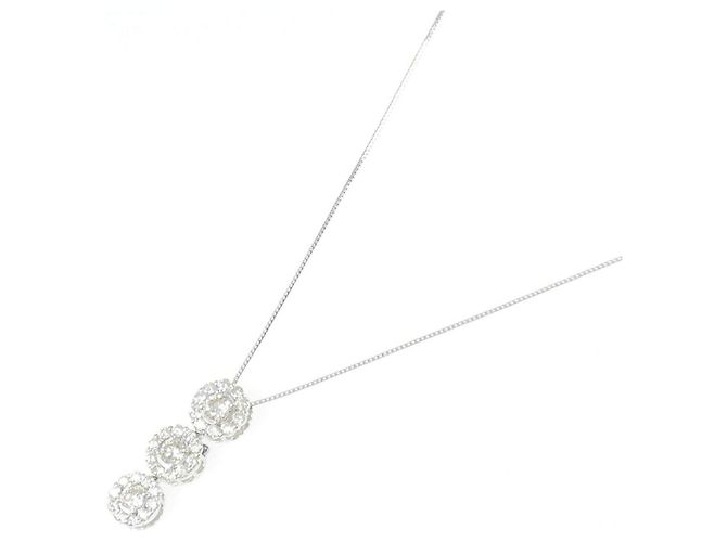 Autre Marque Collana in oro bianco Au750 e diamanti Argento - vista 2