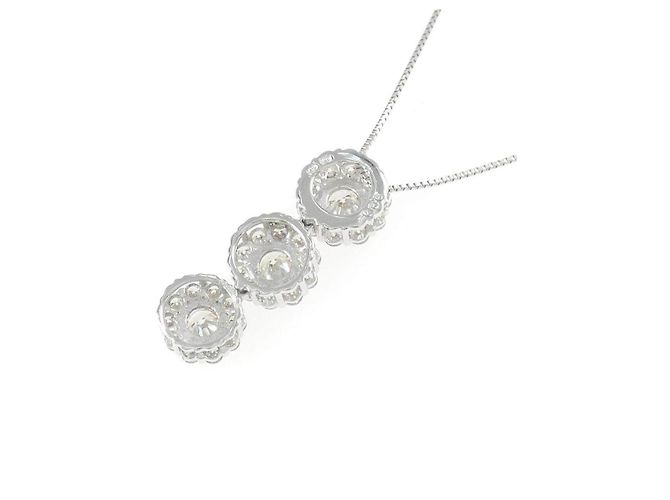 Autre Marque Collana in oro bianco Au750 e diamanti Argento - vista 4