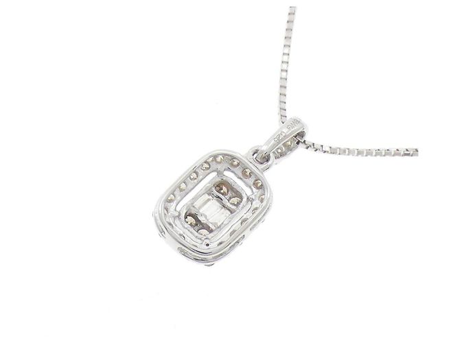 Autre Marque Collana in oro bianco Au750 e diamanti Argento - vista 4