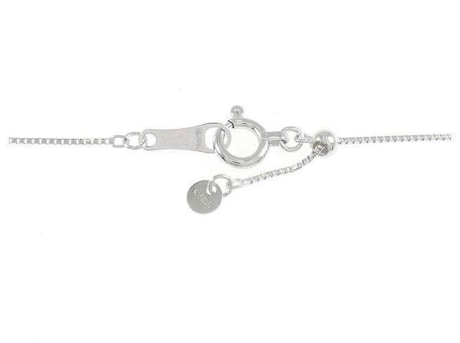 Autre Marque Collana Croce in Oro Bianco Au750 e Diamanti Argento - vista 5
