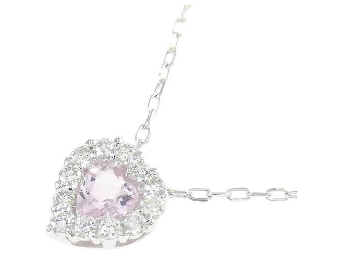 Autre Marque Collana in Morganite e Diamanti Au750 Argento - vista 3