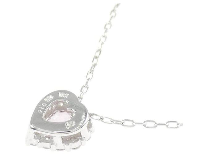 Autre Marque Collana in Morganite e Diamanti Au750 Argento - vista 4
