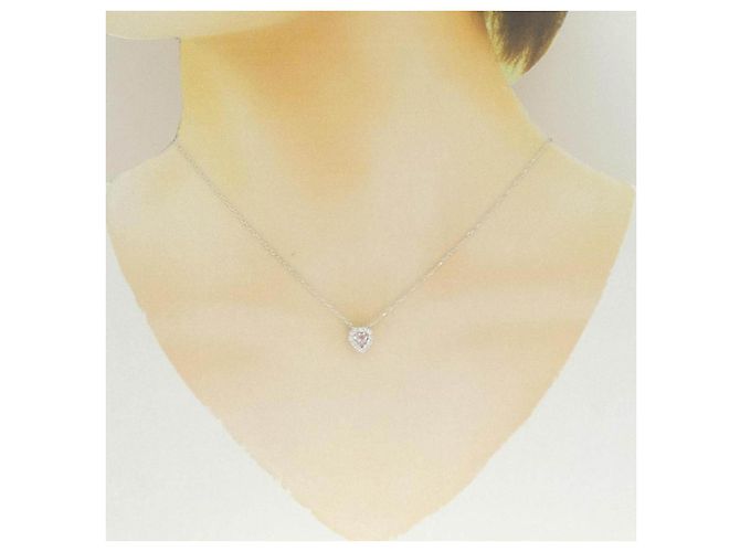 Autre Marque Collana in Morganite e Diamanti Au750 Argento - vista 6