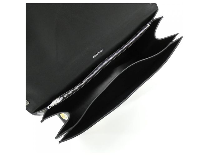 Borsa a tracolla in pelle Balenciaga 766058 2AARS Nero Argento Multicolore - vista 8