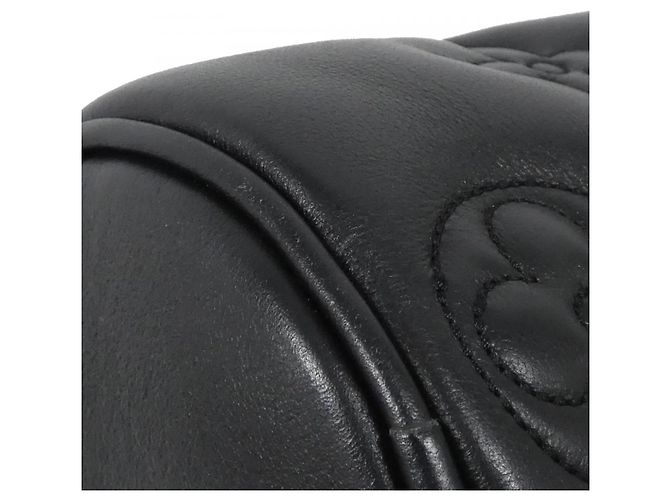 Borsa a tracolla Louis Vuitton Bubblegram Papillon BB in pelle di vitello Nero Gold hardware - vista 2
