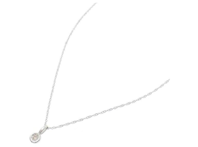 Autre Marque Collana in K14WG e diamanti Argento - vista 2