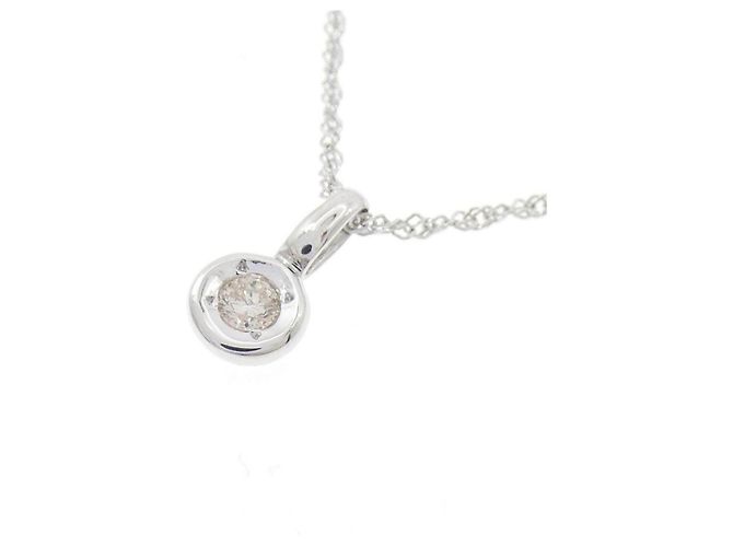 Autre Marque Collana in K14WG e diamanti Argento - vista 3