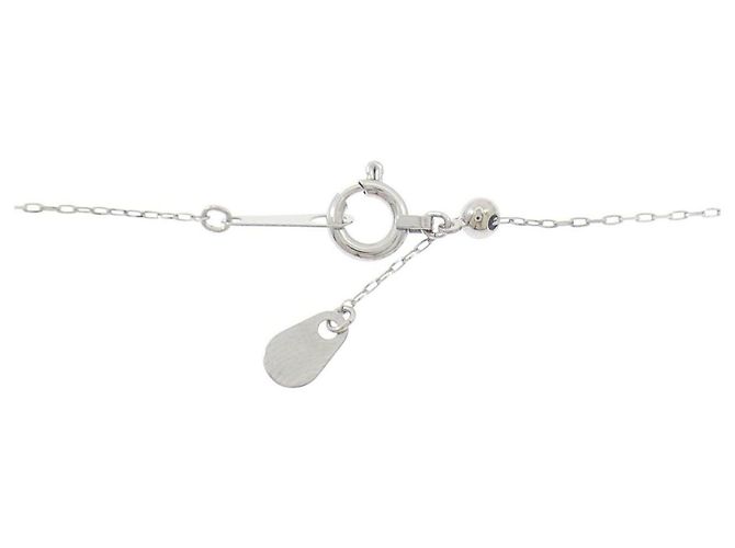 Autre Marque Pt900 Hufeisen-Diamant-Halskette Silber - Ansicht 5