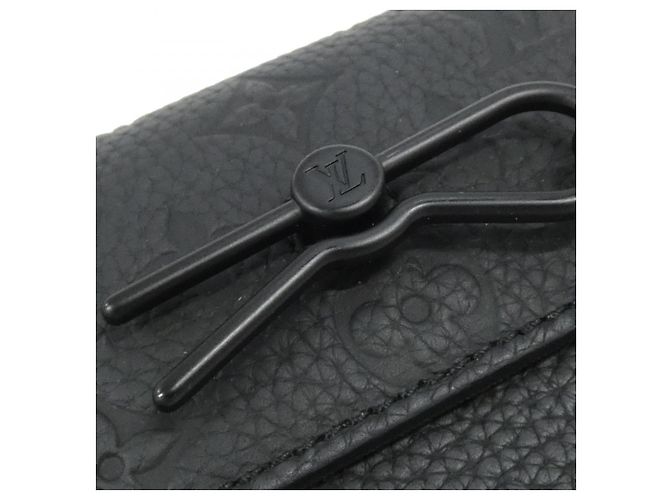 Borsa a tracolla Louis Vuitton Steamer Wearable Wallet Monogram Taurillon Nero - vista 4