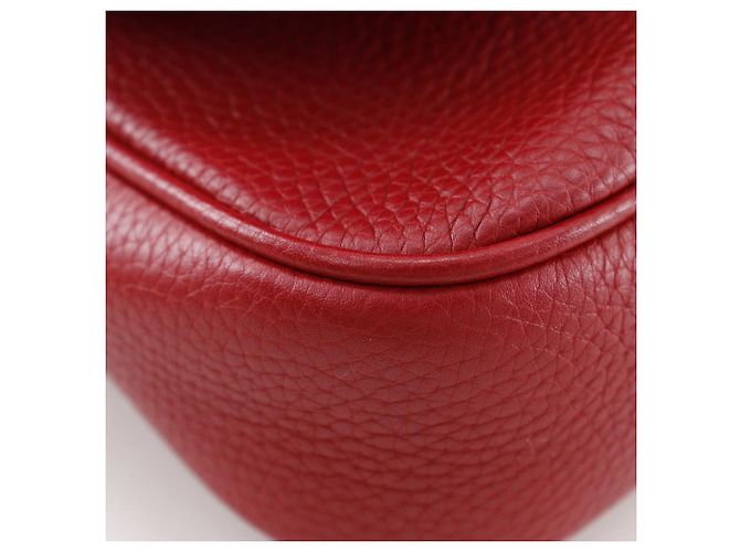 Borsa a tracolla in pelle Gucci Soho Interlocking G Rosso - vista 4
