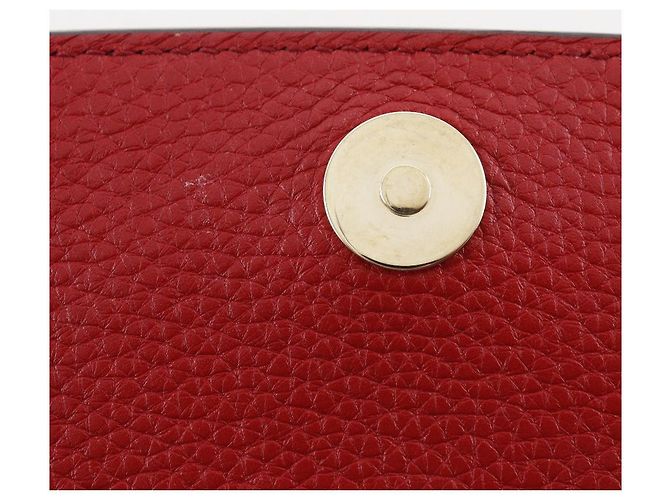 Borsa a tracolla in pelle Gucci Soho Interlocking G Rosso - vista 7