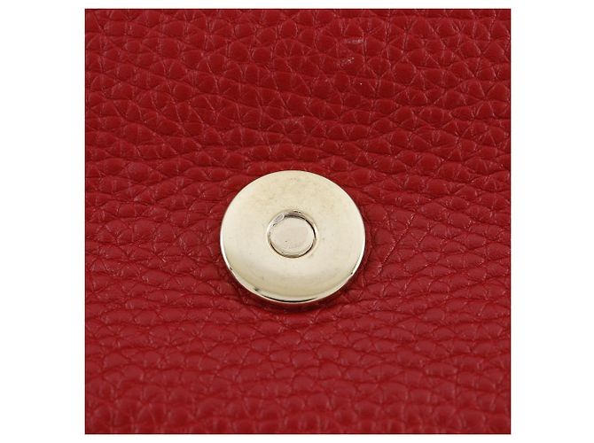 Borsa a tracolla in pelle Gucci Soho Interlocking G Rosso - vista 8