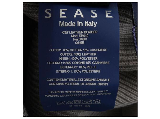 Autre Marque Cardigã de cashmere e couro SEASE Marrom - vista 3