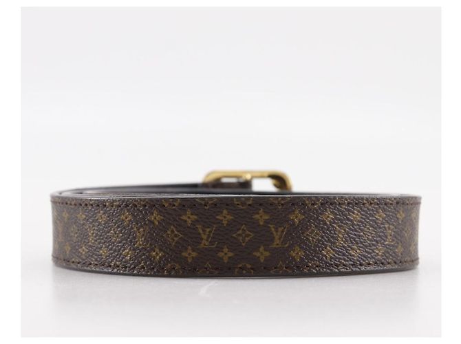 Cintura Louis Vuitton Sangle Martier Monogram Marrone - vista 3
